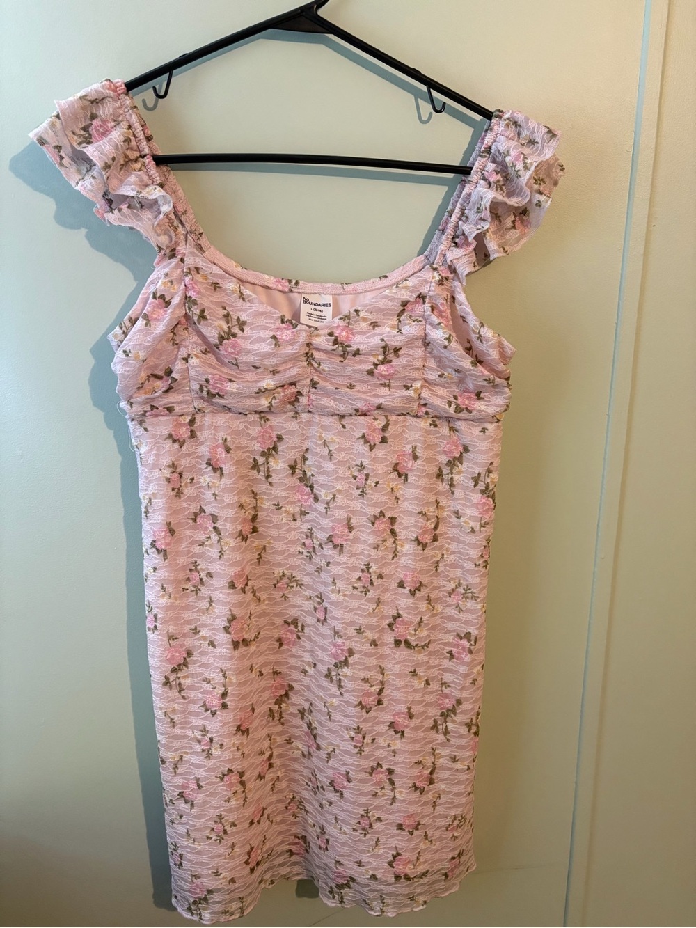 Women’s Light Pink Lace Dress L 12-14